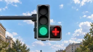 Червоний плюс на світлофорі: що означає незвичний сигнал для водіїв